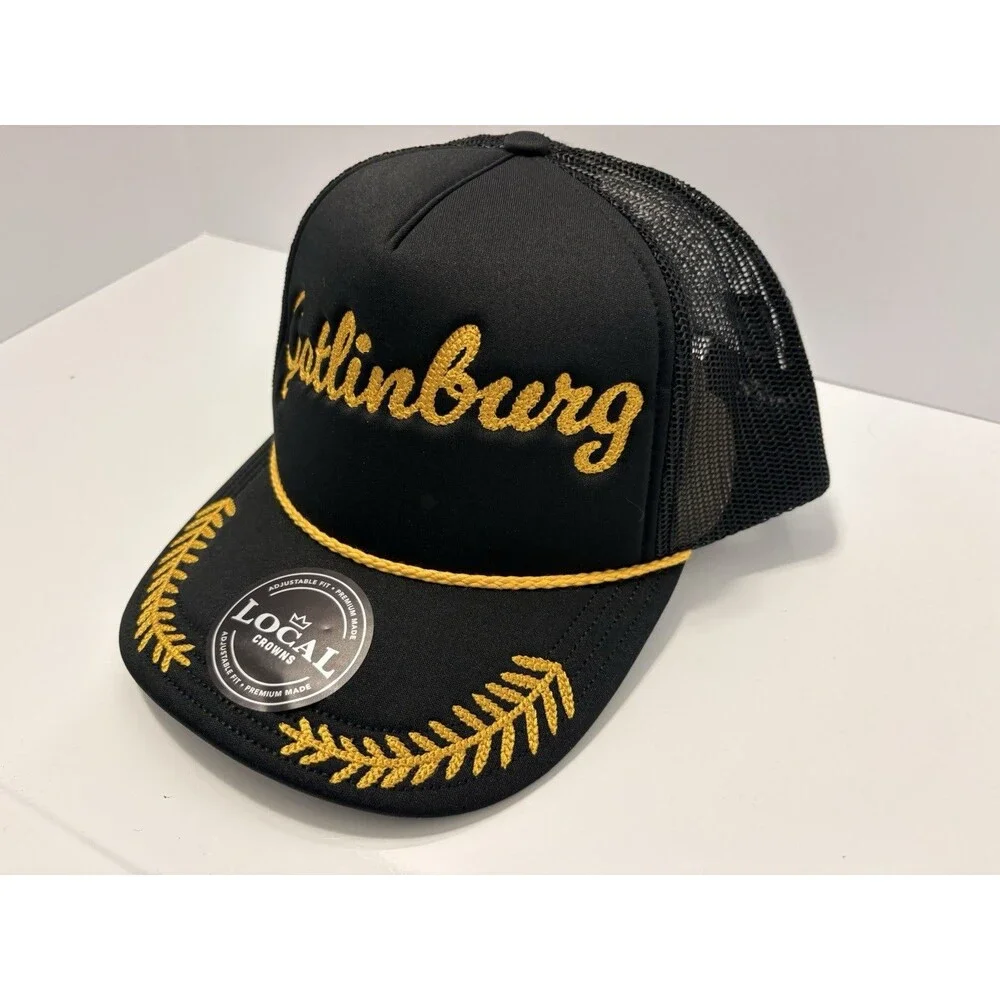 Local Crowns Gatlinburg Embroidered Snapback Trucker Hat Adjustable New